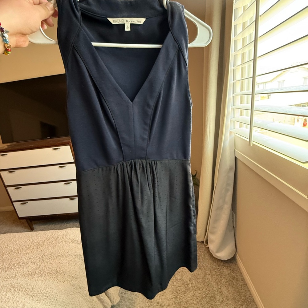 RACHEL Rachel Roy Elegant Navy Mini Dress